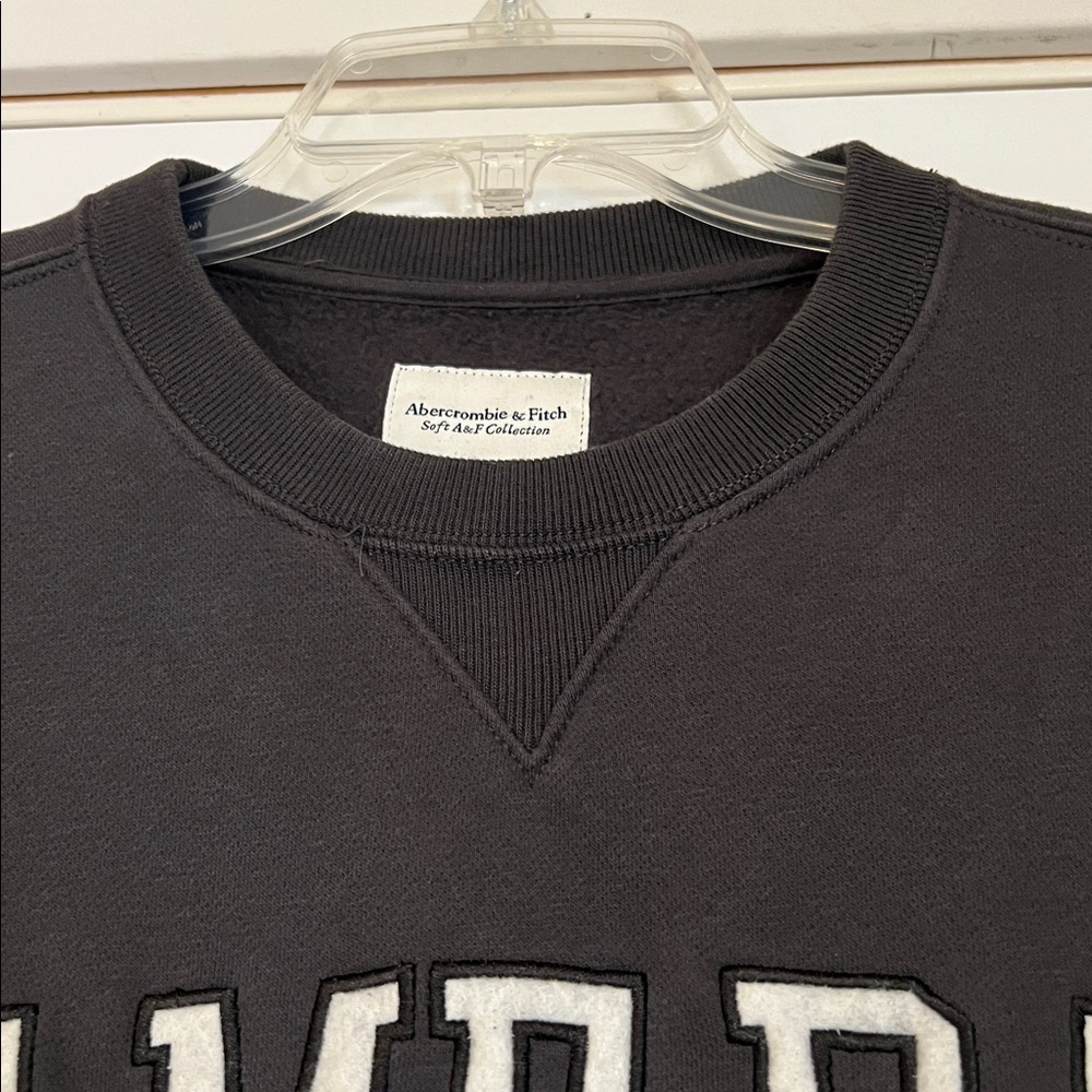Abercrombie & Fitch Tailgate Sunday Crew Charcoal White Graphic Size Small - Picture 9 of 10